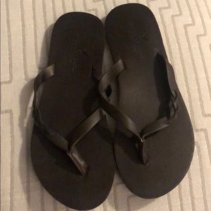 Brown American Eagle Flip Flops